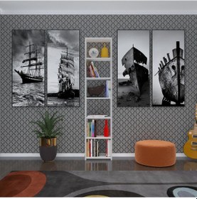 Resim Kenzlife Kitaplık Süper Ga 180*40*19 Byz 6 Katlı Tek Bölme Çift Bölme Opsiyonlu Ofis Mutfak Banyo Dolabı Arkalıksız Çok Renkli 