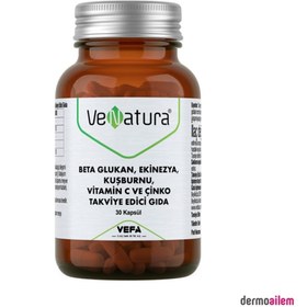 Resim VeNatura Beta Glukan, Ekinezya, Kuşburnu, Vitamin C ve Çinko 30 Kapsül 