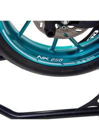 Resim GP Kompozit CF Moto 250 NK 2018-2023 Uyumlu Jant Şeridi Reflektif Gri 