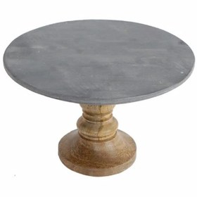 Resim E&D Collection Patna Kek Standı, Taş Ahşap 