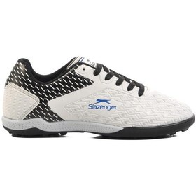 Resim Slazenger Cycle G Halısaha Beyaz-siyah Çocuk Halı Saha Ayakkabısı Beyaz 