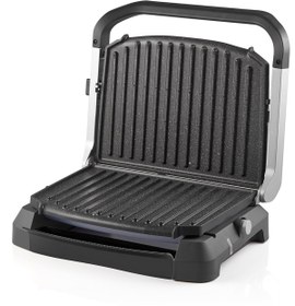 Resim Arzum Tostçu Fit Tost Makinesi 2400 W Granit Efektli Plaka Inox Renk Sağlıklı Pişirme 