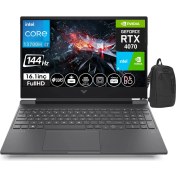 Resim Hp Victus 16-R0006NT Intel Core I7 13700H 16GB Ddr5 512GB SSD 8gb RTX4070 16.1 Inç 144Hz IPS Fhd WINDOWS11PRO Taşınabilir Bilgisayar VİCTUS7P632EAW19+WEBLEGELSINÇANTA 