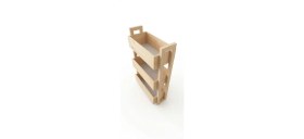 Resim Dabanlıoğlu Mobilya Dabanlıoğlu ahşap tasarım sebzelik doğal ahşaptan üretilmiştir 70X50X30 raf derinliği 8 cm 
