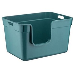 Resim Petwork Tanos Yarı Kapalı Kedi Tuvaleti - Mavi 