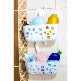 Resim Decobella 2 Adet Decobella Asılabilir Banyo Sepeti Şampuan Rafı Duş Rafı 