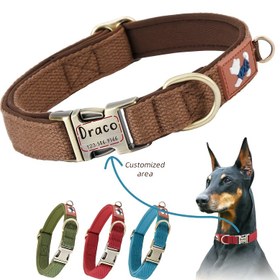 Resim Küçük ve Orta Boy Köpekler İçin Kişiselleştirilebilir Draco Anti-Kaybetme Köpek Yumruğu - Dayanıklı Polyester, Güçlü Toka, Kişiselleştirilebilir İsim Etiketi Alanı, Köpek Yürüyüş Ekipmanı | Kişiselleştirilebilir Yumru | Dayanıklı Köpek Yumruğu 