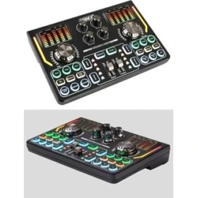 Resim Midex Gmx-1 Titanium Set Efektli Ses Kartı Mikrofon Kulaklık Stand Kayıt Canlı Yayın (Pc ve Telefon) 