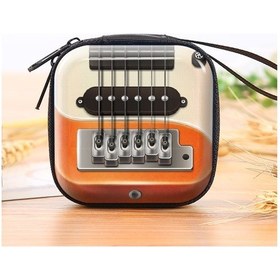 Resim 10 Adet Bozuk Para Cüzdanı Retro Oyuncak Çanta Guitar Çok Renkli 