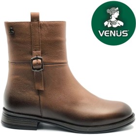 Resim Venüs Kadın Hakiki Deri Trok Detaylı Western Bot 2552701K - Taba - 36 