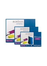 Resim Fabriano Pittura. Ince Dokulu Akrilik Blok. 400Gr - Gf/Cp - 40X50 