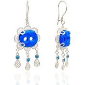 Resim Telkari İşlemeli Midyat Süryani Nazar Boncuğu Küpe 201021118 