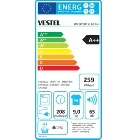 Resim Vestel KM 97201 G GI Pro 9 kg Kurutma Makinesi 