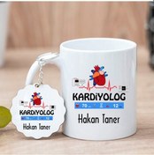 Resim Kardiyolog Kupa Bardak Ve Anahtarlık 