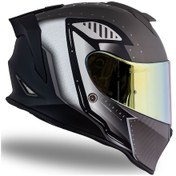 Resim Dinamo Evo Bunker Siyah-beyaz-antrasit Kask C4 Siyah 