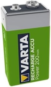 Resim 9 Volt 200 Miliamper Şarj Edilebilir Şarzlı Kare Yassı Pil 9v 200mah Varta 522 6lr61 6am6 
