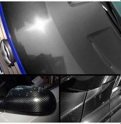 Resim Lemestar Siyah 5d Yüksek Parlaklık Karbon Fiber Vinil Filmi, Hava Kabarcığı Serbest, Isı Yalıtımı, Araç-bisiklet-mobil Uygulama, 150x10cm + Squeegee 