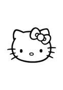 Resim Hello Kitty Hello Kitty Flip The Bird Bad Style Sticker 20 Cm 