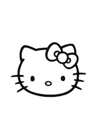 Resim Hello Kitty Hello Kitty Flip The Bird Bad Style Sticker 20 Cm 