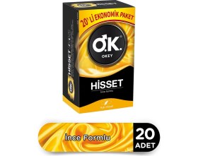 Resim Okey Prezervatif Hisset 20 Li X 3 Adet (60 Lı) 