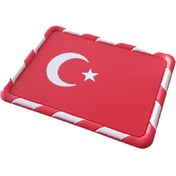 Resim midline Kaydırmaz Silikonlu Ped Araç Göğüs Torpido Ev Ofis Türk Bayrağı Damalı 18cmx13cm midline 