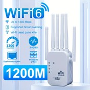 Resim OURLIFE 1200Mbps Çift Bantlı WiFi Genişletici 5.8GHz/2.4GHz Ethernet Portu ile, Ev, Ofis, Büyük Apartmanlar için 10.000 Metrekareye kadar Güçlü Router Destekleyici, Daha Fazla Cihazlarla Uyumlu, Beyaz Modern Tasarım, Wifi Genişletici 