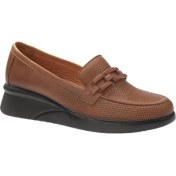 Resim Voyager Kadın Dolgu Topuklu Deri Yumuşak Taban Ayakkabı 9608 