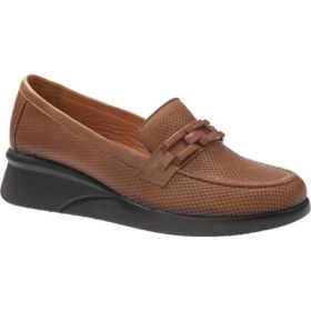 Resim Voyager Kadın Dolgu Topuklu Deri Yumuşak Taban Ayakkabı 9608 