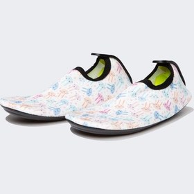 Resim Defacto Kız Çocuk Baskılı Deniz Ayakkabısı D5199A824SMWT1 Beyaz 