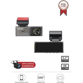 Resim Lenovo S7/3280 Siyah Wifi Araç İçi 3.2 İnç Ön Ve Arka Araç Kamerası 