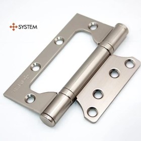 Resim System Menteşe 10 cm Kelebek Bilyalı Saten Nikel 3 mm Nb - SH102 Nb 