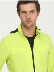 Resim Kip Sarı Regular Fit Kapüşonlu Casual Dokuma Mont Sarı 