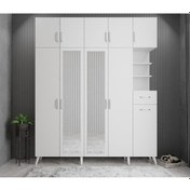 Resim Açelya Portmanto Vestiyer Beyaz 225cm M10 