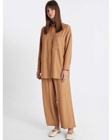 Resim DeFacto Geniş Paça Basic Düz Harem Pantolon C6483AX24SMBN153 