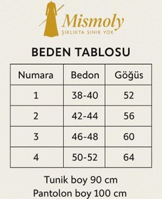 Resim MİSMOLY Tesettür Günlük Rahat İkili Düğmeli Tunik Pantolon Takım 