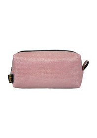 Resim Yuga Kalem Çantası Simli Açık Pembe 