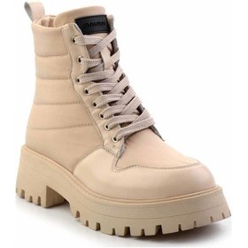 Resim Bej Hakiki Deri Kadın Bot & Bootie K02351320503 Bej 