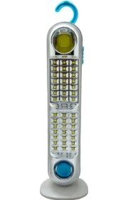 Resim 42 Ledli + Fener Solar Güneş Panelli Ultra Güçlü Ledli Şarjlı Işıldak V-005 Açık Gri 