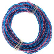Resim Nanlly 2x Esnek 2.0m 8 Çekirdek Kulaklık Yükseltme Kablo Kablosu Dıy Kulaklık Stereo Tel 2 Adet ( Yurt Dışından) 