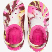 Resim Crocs Classic Lined Marbled Çocuk Renkli Terlik 