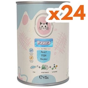 Resim Pawra Balıklı Yetişkin Kedi Konservesi 415 Gr x 24 Adet 