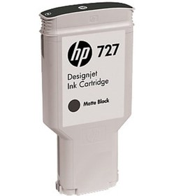 Resim HP 727 C1Q12A Mürekkep Kartuş Mat Siyah 