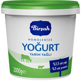 Resim Birşah Yarım Yağlı Homojenize Yoğurt 2 Kg 
