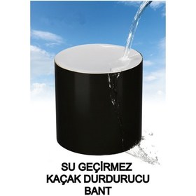 Resim Fiber Takviyeli Su Geçirmez Güçlü Onarım Bantı Stop Kaçak Yalıtım Yapışkanlı İzolasyon Bandı 