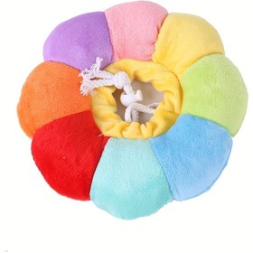 Resim Ayarlanabilir Pet Kurtarma Yaka, Sevimli Çiçek Şekilli Köpek Koni Yaka, Köpekler İçin Toka ile Yumuşak Elizabethan Dairesi, Ameliyat Sonrası Anti-Yalama Nefes Alabilen Yaka 