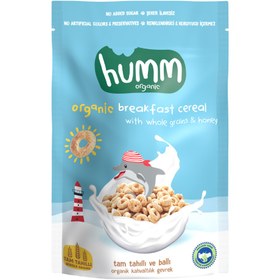 Resim HUMM Organik Tam Tahıllı ve Ballı Kahvaltılık Gevrek 80g 