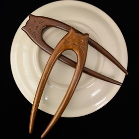 Resim Sevimli Kedi U-Şekilli Sandal Ağacı Saç Tokası Yeni Çin Tarzı Saç Tokası Tembel Topak Aracı Eski Tarz Saç Tokası Hanfu Aksesuarları Başlık Hanfu Saç Tokası Eski Tarz Saç Tokası Topak Yapma Ahşap Toka Yüksek Kaliteli Hissedilen Saç Aksesuarları Yeni Çin Tarzı Sevimli Başlık Hayvan Saç Tokası Popüler 
