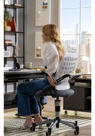 Resim Creo Mobili Yükseklik Ve Sırt Ayarlı Vega Çalışma Sandalyesi Ofis Ve Bilgisayar Koltuğu Antrasit/gri Gri 