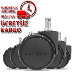 Resim Modifiyepark Mobigo4X4 Oyuncu Koltuğu Tekeri Büro Koltuğu Tekeri Ofis Koltuğu Vip Teker 