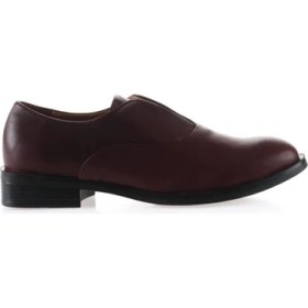 Resim Bueno Shoes Bordo Deri Kadın Düz Ayakkabı 